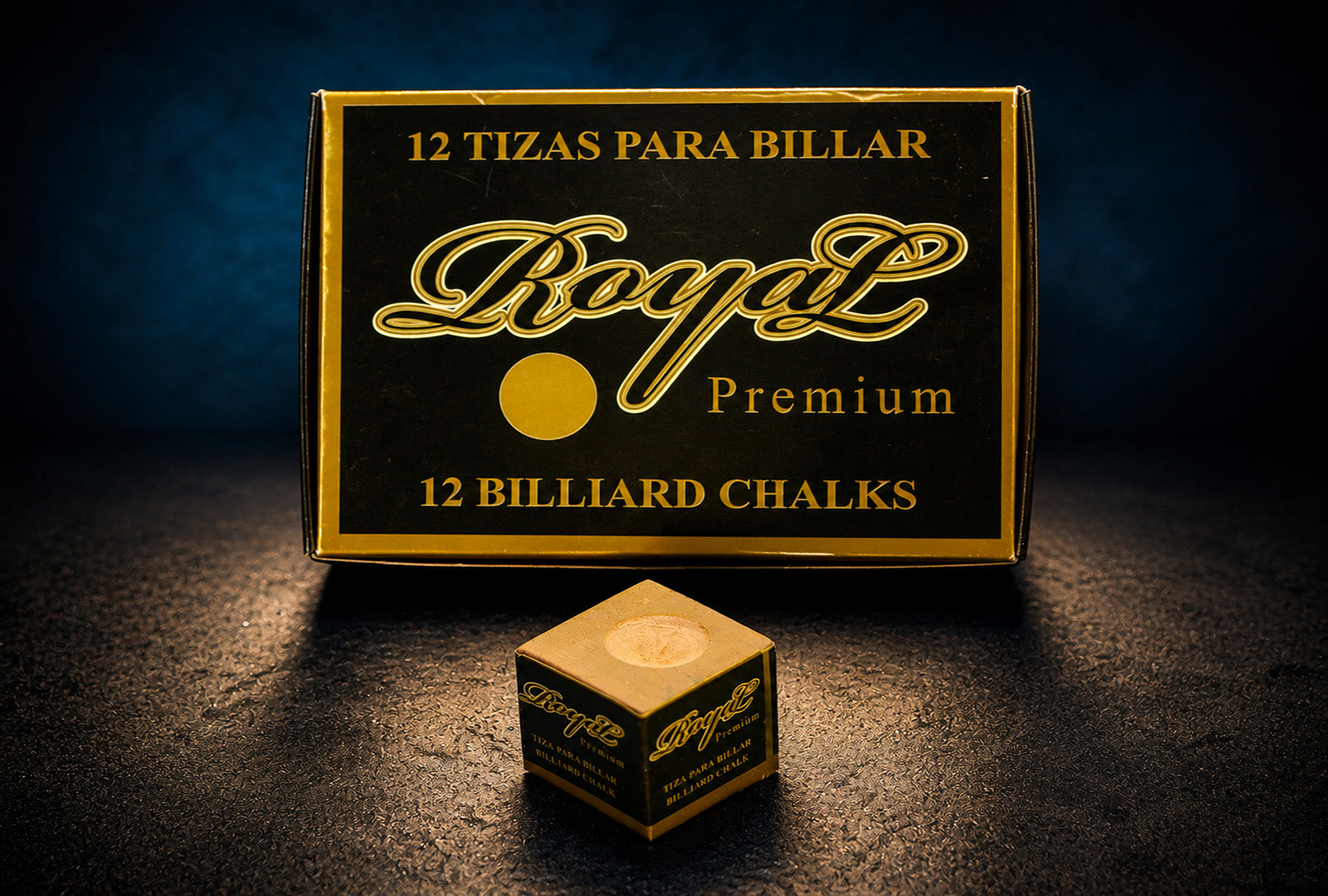 Tiza para billar ROYAL PREMIUM  - Color Cafe(Gruesa - 144 tizas)