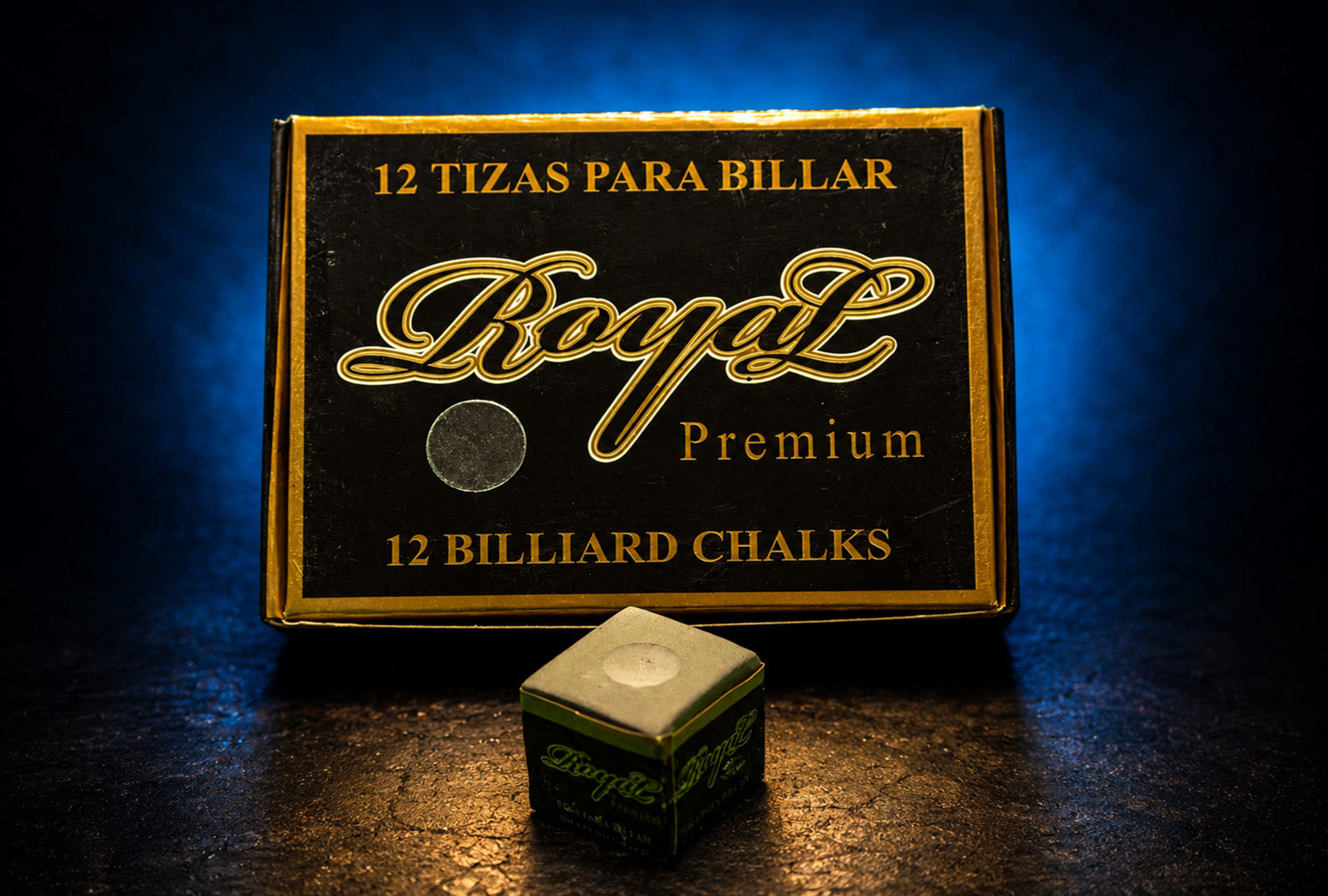 Tiza para billar ROYAL PREMIUM - Color Gris (Gruesa - 144 tizas)