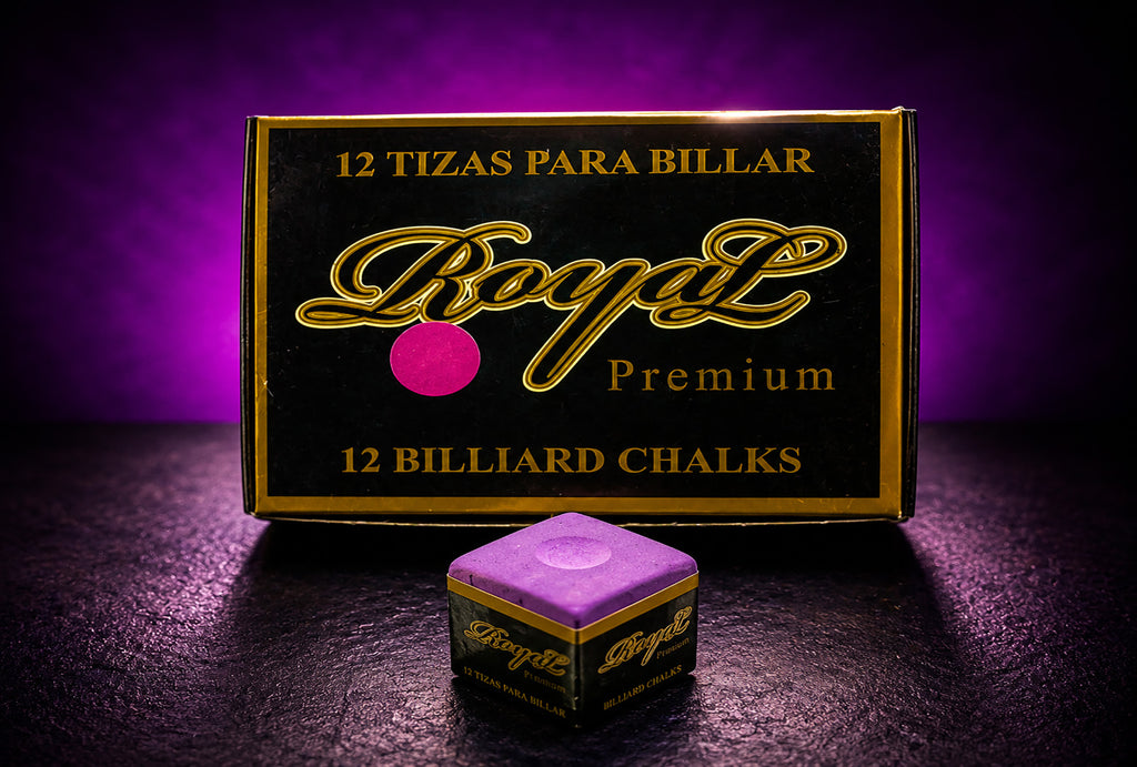 Tiza para billar ROYAL PREMIUM - Color Morado (1.440 tizas - 10 gruesas)