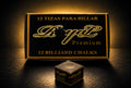 Tiza para billar Royal Premium  - Color Negro (1.440 tizas - 10 gruesas)
