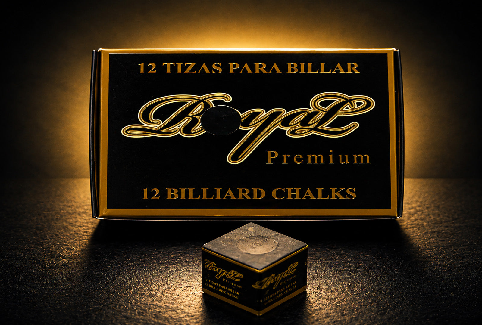 Tiza para billar Royal Premium  - Color Negro (1.440 tizas - 10 gruesas)