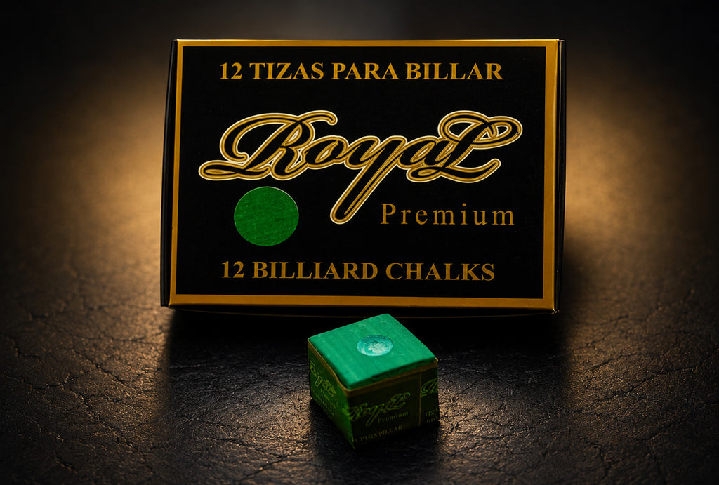 Tiza para billar ROYAL PREMIUM  - Color Verde (Gruesa - 144 tizas)